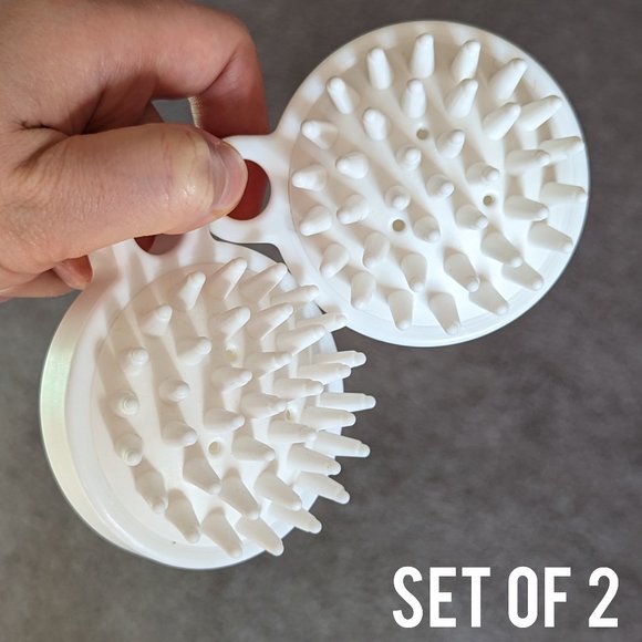 Silicone Hair Scalp Massager, Shampoo Brush Washing Hair Comb Head Scrubber - Picture 2 of 10